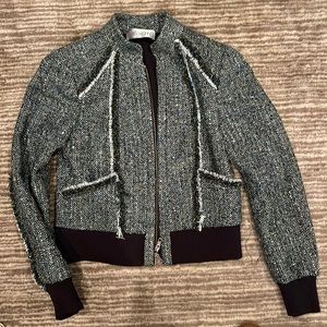 Worth Tweed Bomber Jacket